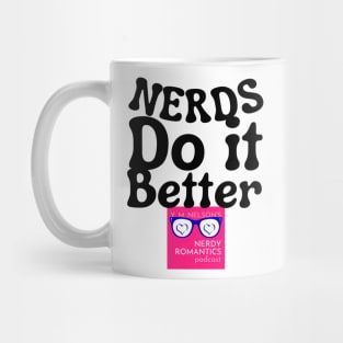 Nerds Do it Better - Pink Nerdy Romantics Logo Mug
